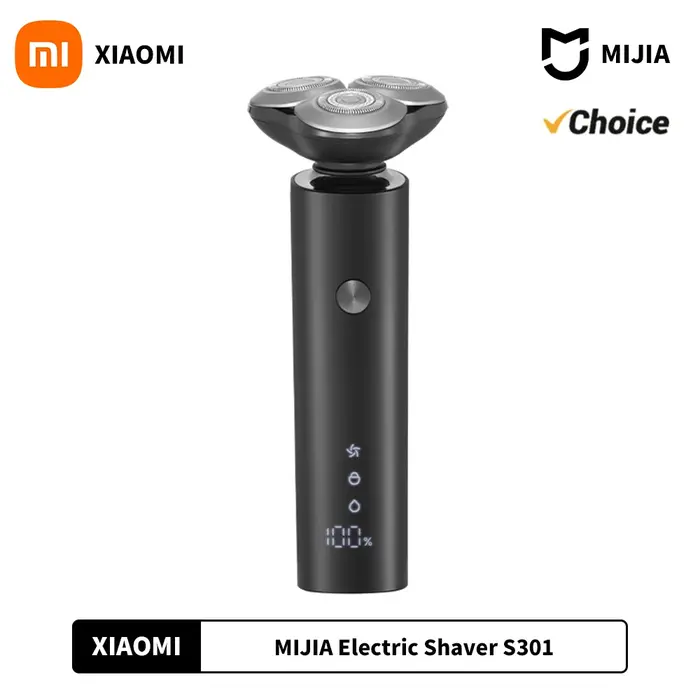 XIAOMI MIJIA-Rasoir électrique pour hommes, tondeuse à barbe S301, machine à raser portable, rasoir flexible IPX7, tondeuse lavable, lame en céramique, nouveau