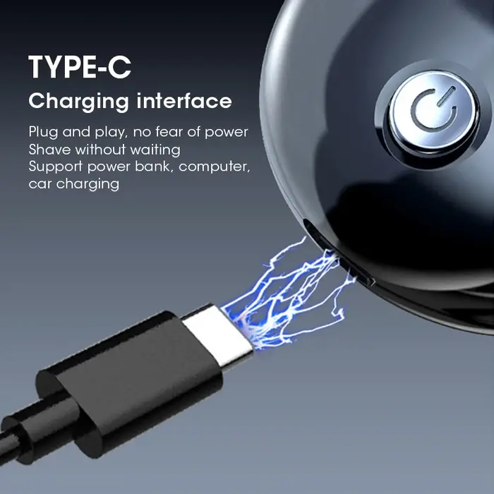 Mini rasoir électrique sans fil Portable professionnel pour hommes tondeuse à barbe humide et sèche rasoir USB Rechargeable étanche
