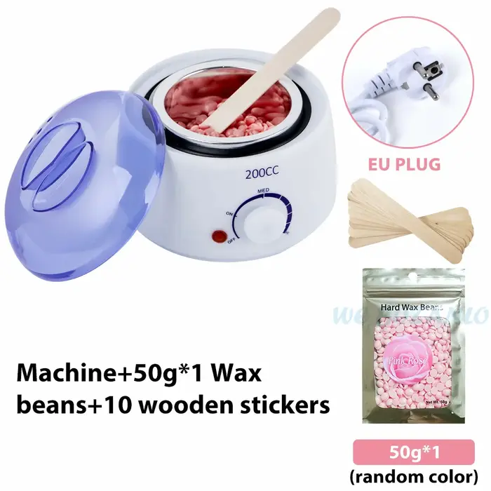 Chauffe-cire 200cc, Machine d'épilation pour les pieds et les mains, SPA, Pot de paraffine + haricot