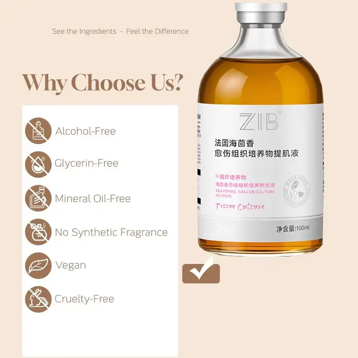 Sérum liftant pour le visage à la culture de fenouil marin