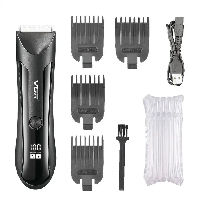 VGR corps tondeuse aine Rechargeable balle rasoir/tondeuse hommes électrique pubien barbe tondeuse à