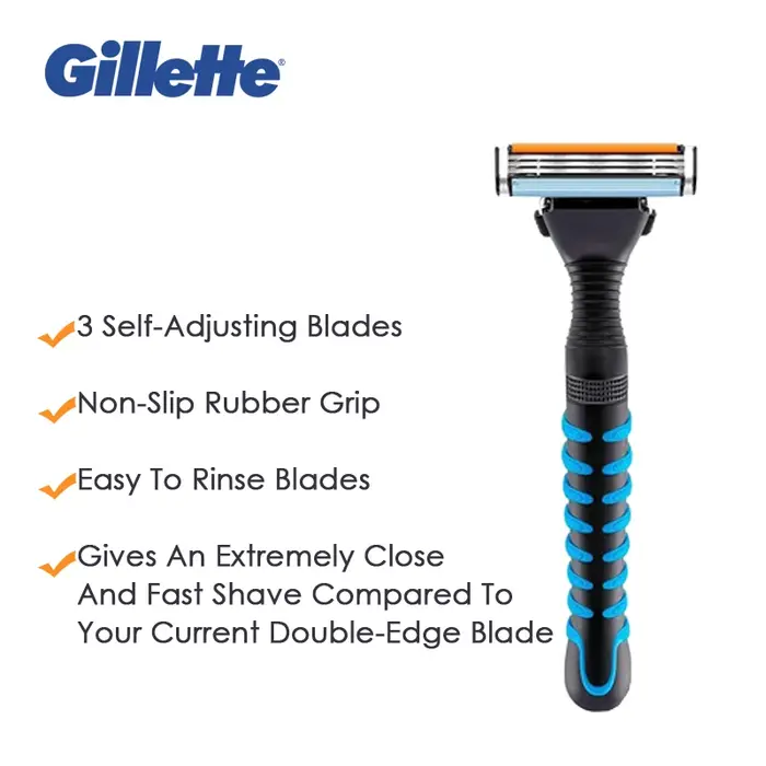 Gillette Vector 3 rasoir hommes rasoirs de sécurité épilation de la barbe Ultra mince 3 couches