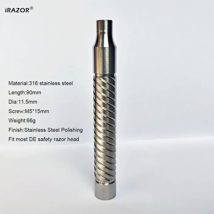 IRAZOR – Rasoir de sécurité en acier inoxydable 316