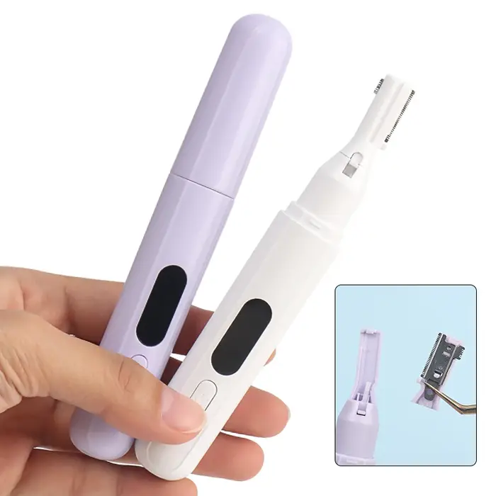 1 pièces tondeuse à sourcils électrique visage épilateur Mini Portable femmes corps rasoir cou lèvres bras et jambes