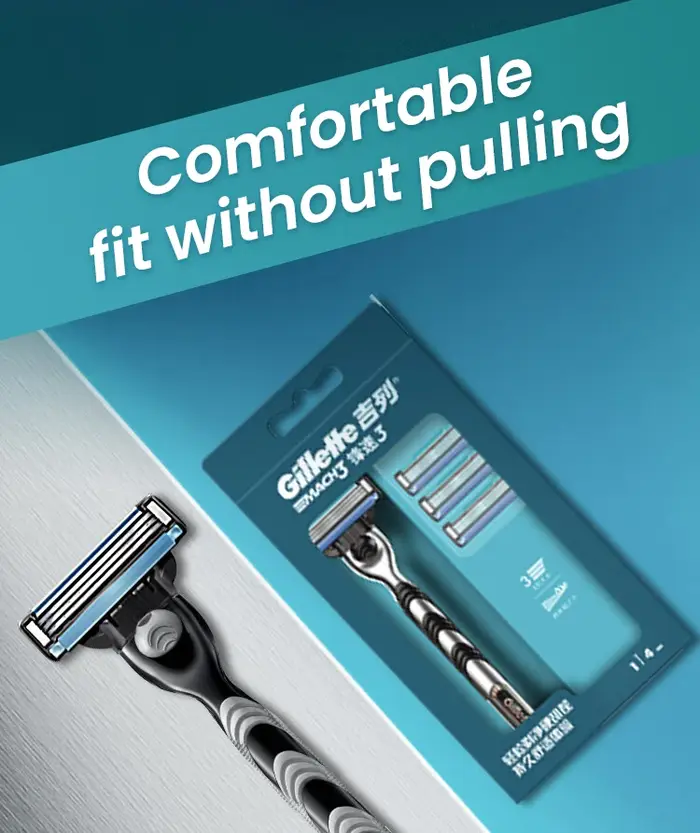 Hommes Gillette Shaver Vector 3 Series