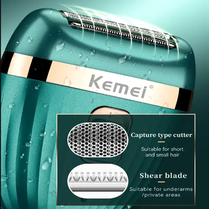Kemei femmes épilateur électrique épilation visage corps dame Bikini jambes bras aisselles