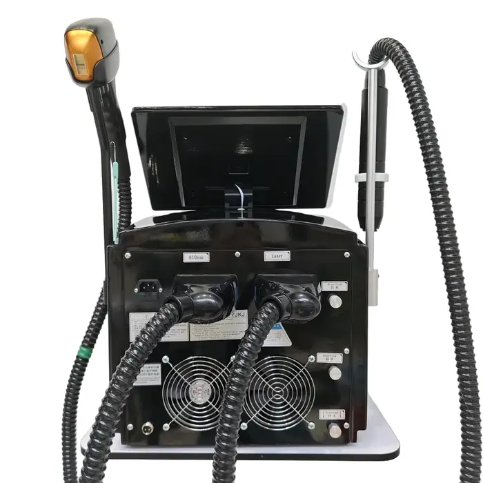 Appareil professionnel 2-en-1 d'épilation au laser diode et de détatouage 755nm/1064nm avec système de refroidissement par glace, équipement de beauté pour salon H