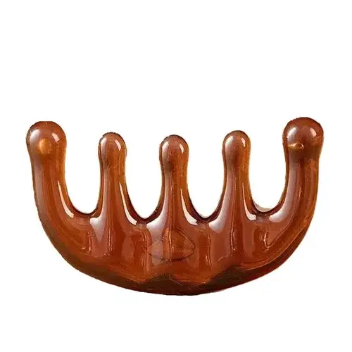 Peigne de massage méridien en bois de santal, outil de thérapie du cuir chevelu et du visage pour la