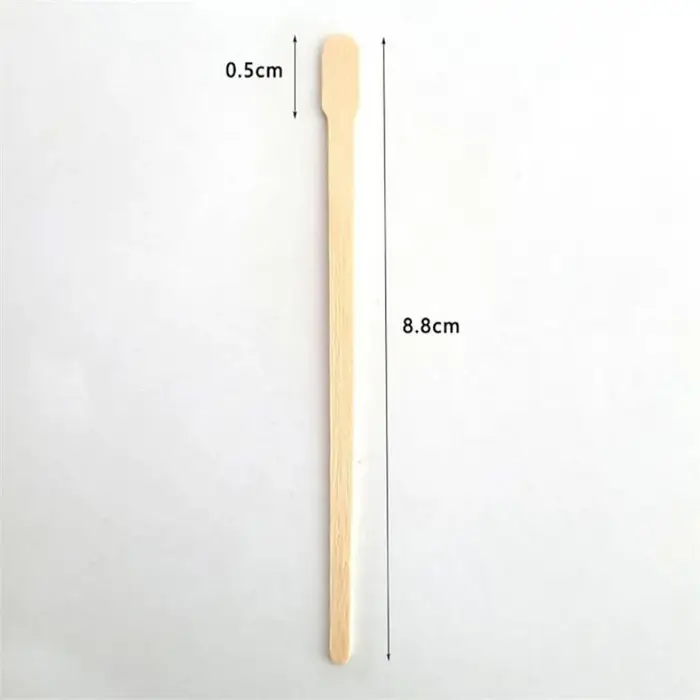 100 pièces jetable en bois cire bâton