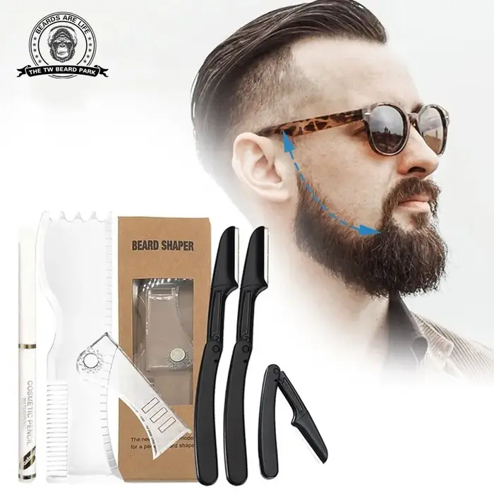 Kit de modelage de barbe – Outil complet de mise en forme et de coiffage – Shaper réglable