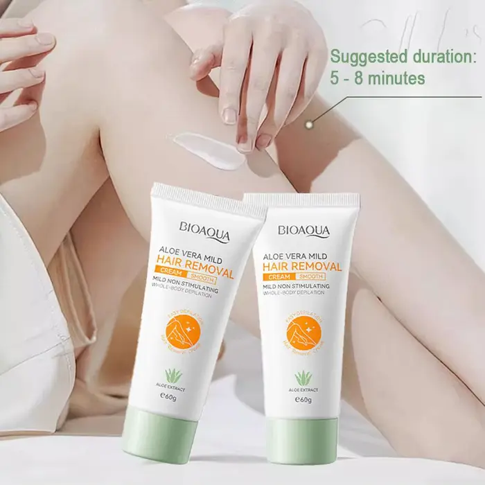 Crème dépilatoire à l'aloe vera
