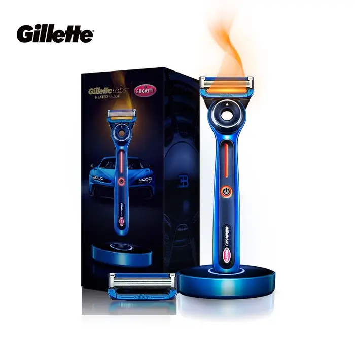 Gillette Labs rasoir chauffant édition limitée Modes de température double 5 lames Nanotech tête FlexDisc