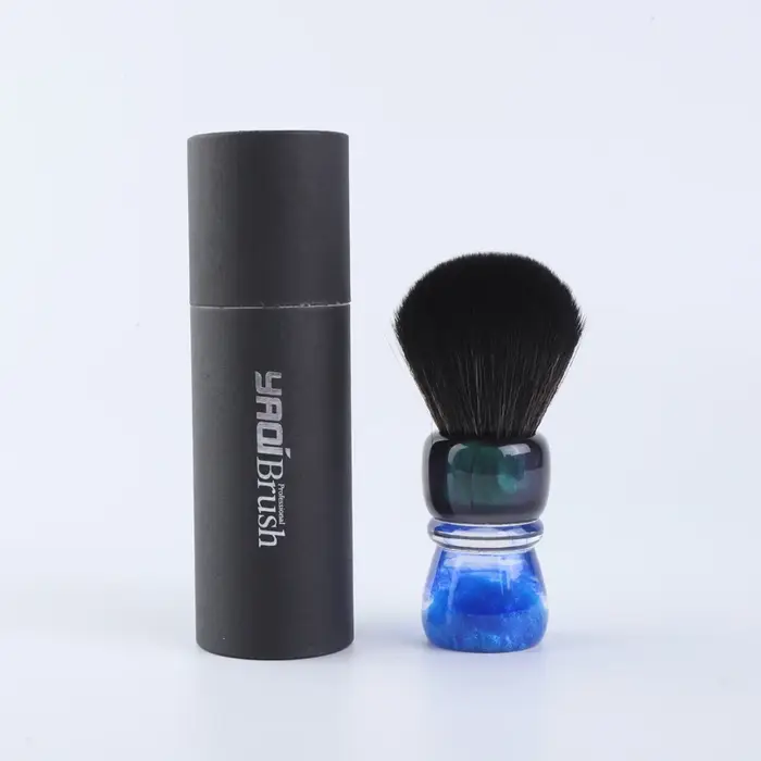 YAQI OCEAN-Poils synthétiques avec manche en résine, 28mm, brosse de rasage pour hommes