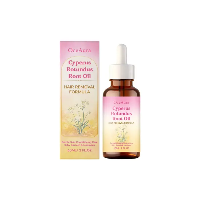 Huile Dépilatoire OceAura Cyperus Rotundus Hydratante Réparatrice Apaisante Irritations Légère Naturelle Post-Épilation