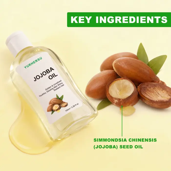 Jojoba huile pour cheveux hydratant et réparateur 100% traitement pur