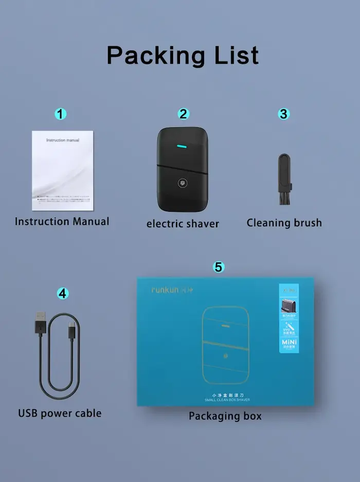 Tondeuse Électrique Étanche pour Hommes, Tondeuse Corporelle et Intime Rechargeable pour l'Entretien