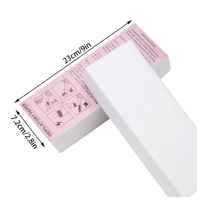 100 pièces jetable beauté épilation cire papier épaissi Non-tissé