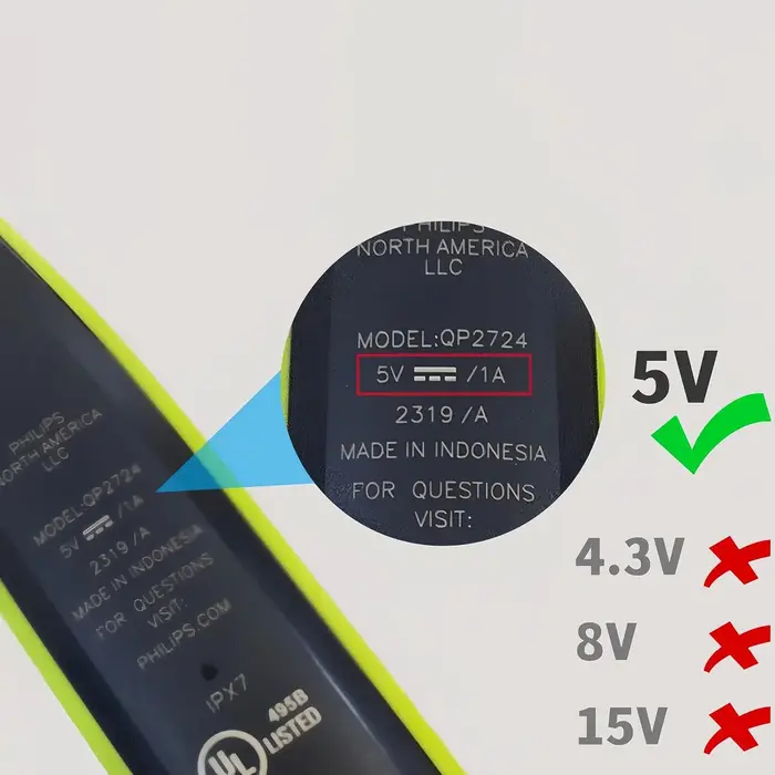 Chargeur à une lame pour Philips Norelco OneBlade