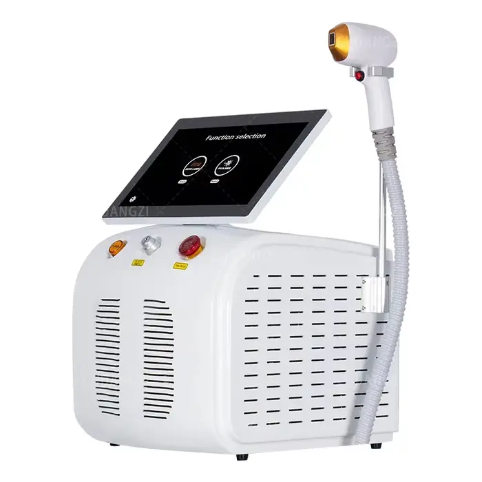 Appareil d'épilation au laser diode portable en titane, professionnel, permanent, Alexandrite 808nm