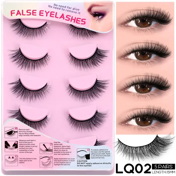 Veltrinay faux cils 3D Manga