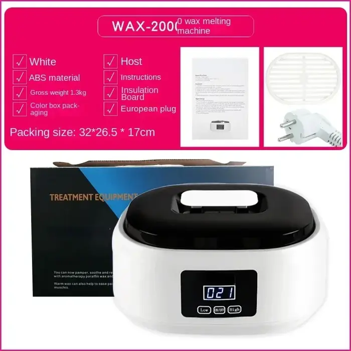 Chauffe-cire professionnel 110V 220V, avec température réglable et grande capacité, Machine de beaut