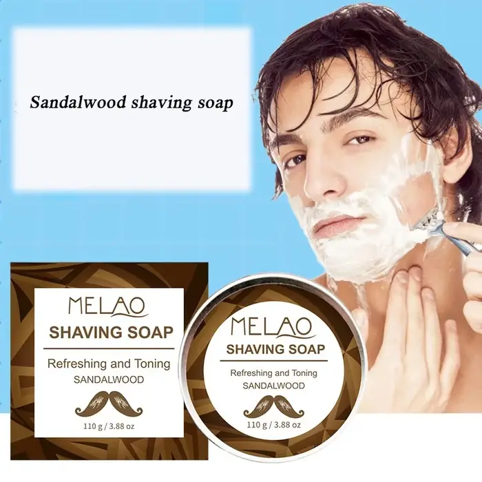 Savon à raser artisanal 2026 110g - Crème à raser artisanale à texture lisse, pour l'épilation du vi