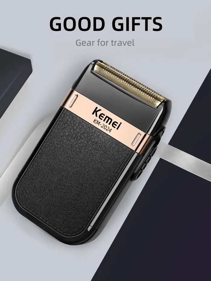 Kemei KM-2024 rasoir électrique pour hommes double lame alternative sans fil
