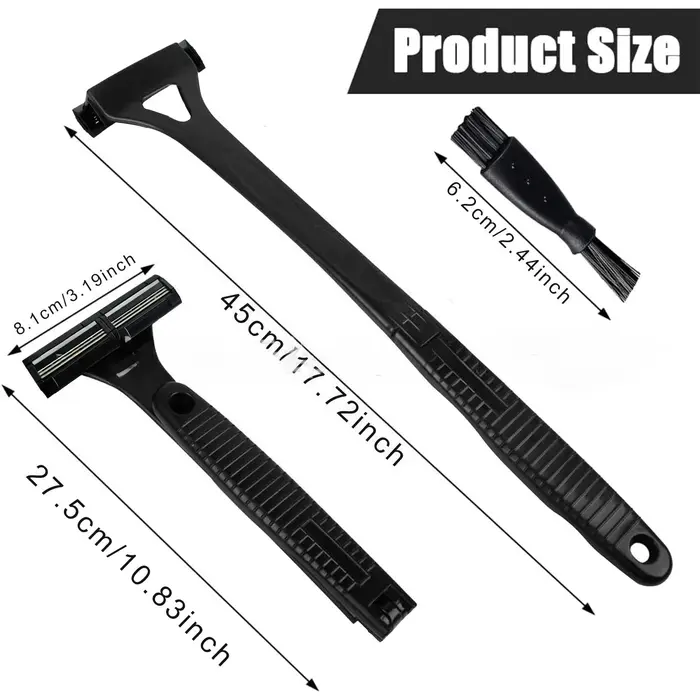 1PC hommes Triple lame manuel dos Machine cheveux rasoir sécurité longue poignée pliable tondeuse corps jambe