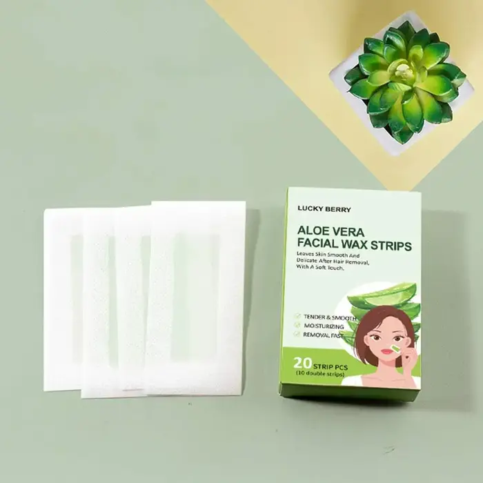 Bandes de cire dépilatoire pour l'épilation, papier de cire froide pour sourcils, barbe, visage, cou, bras, jambes, corps