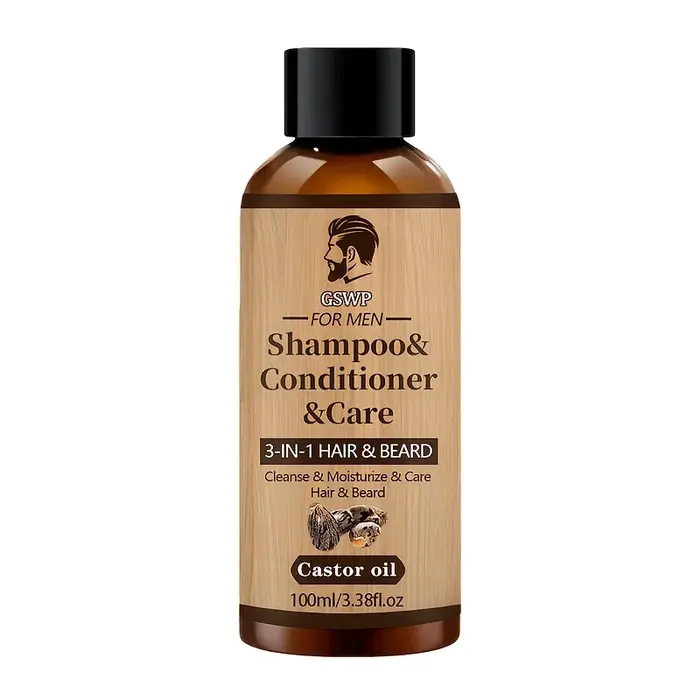 GSWP 3-en-1 : Lavage pour cheveux et barbe, shampoing, après-shampoing et traitement : Nettoie et hy