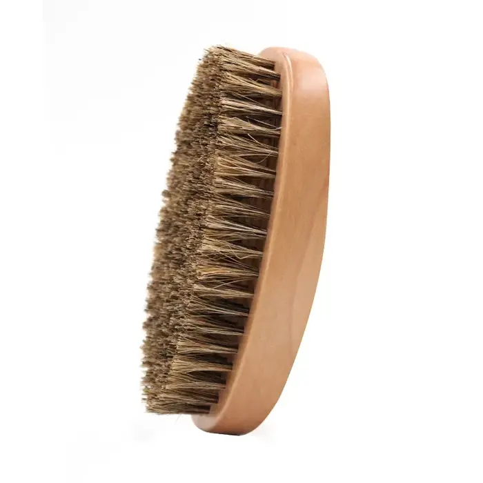 Hommes rasage barbe brosse sanglier 100% cheveux Style peigne poils 360 courbe vague