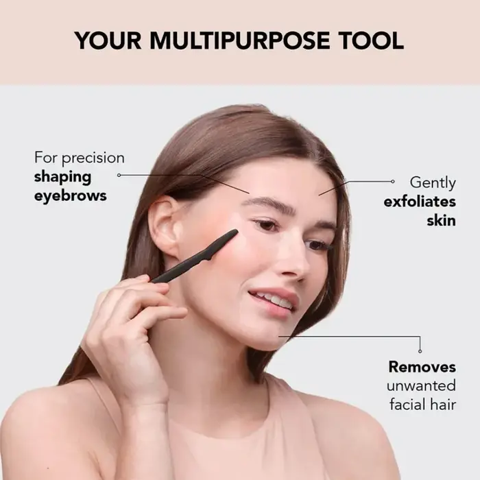12/30/50 PCS Rasoir de Précision Portable pour Sourcils et Poils du Visage
