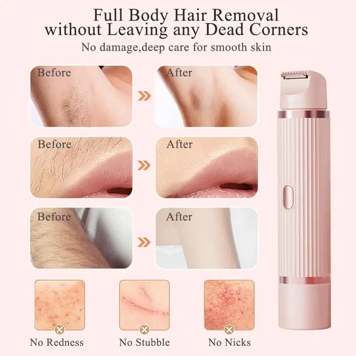 Rasoir électrique pour femmes tondeuse Bikini moustache faciale épilation