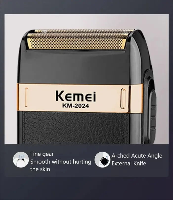Kemei 2024 lame de rasoir tête