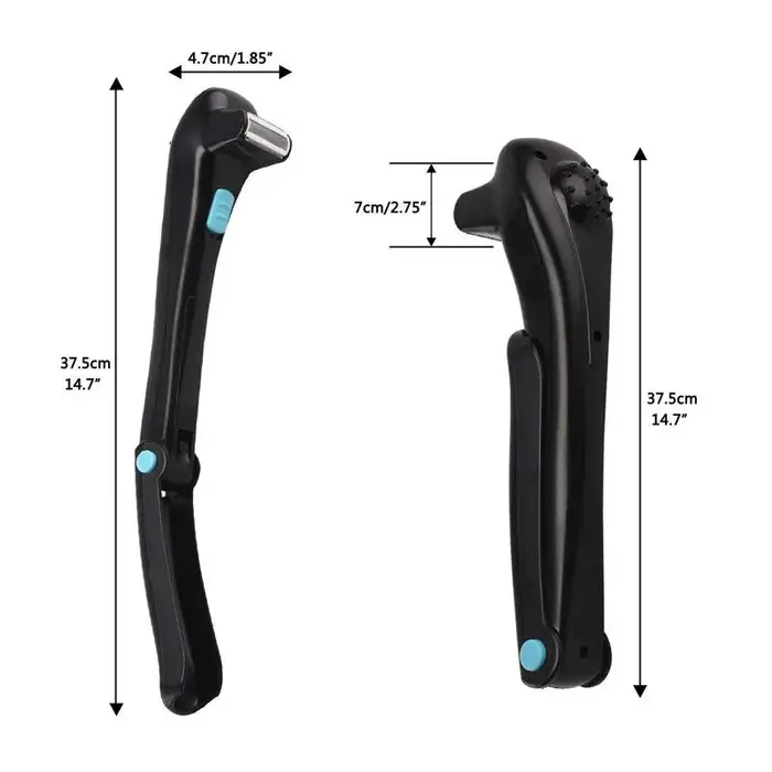 Tondeuse électrique pour le dos et le corps avec lame en acier inoxydable détachable