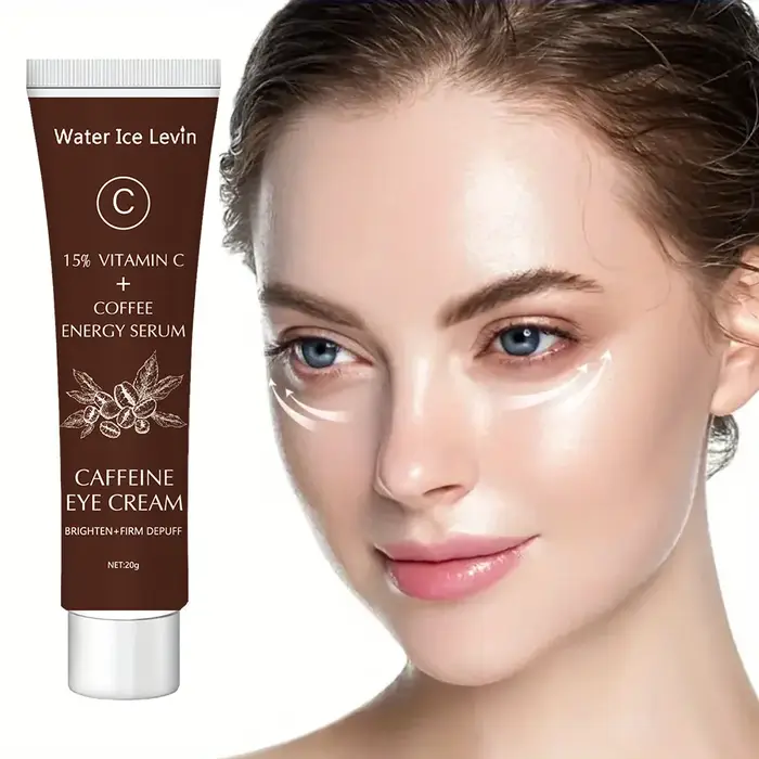 Crème pour les yeux à la caféine avec 15% de vitamine C pour éclaircir les cernes et resserrer la peau