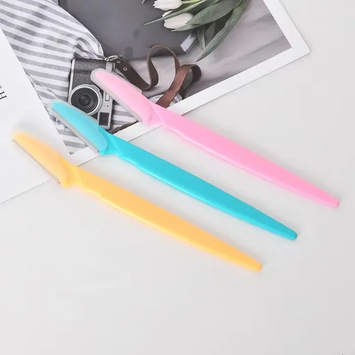 Lot de 3/6/9/18 rasoirs portables pour sourcils, lames de rasoir de sécurité pour le visage, épilati