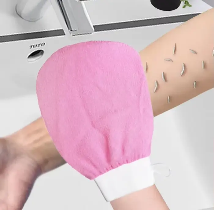 Gants exfoliants pour le corps, gants de douche pour éliminer les peaux mortes, exfoliant corporel indolore, masseur pour le corps, nettoyage en profondeur, accessoires de salle de bain
