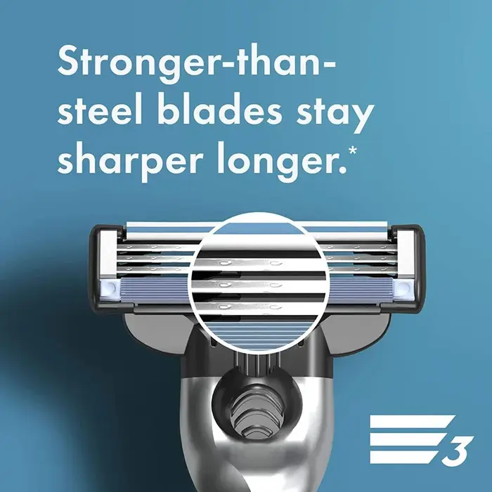 Gillette Mach 3 recharges de tête de rasoir cartouches avec bandes lubrifiées 3 couches lames de ras