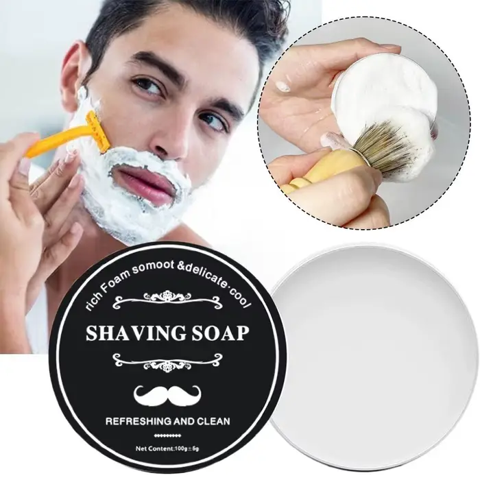 1/2 Pcs Pinceaux de Rasage et de Maquillage à Manche en Bois