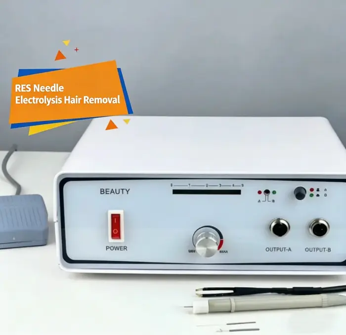 Machine d'épilation à électrolyse portable, radiofréquence RBS, épilateur électrique de type aiguille pour éliminer toutes les couleurs de poils