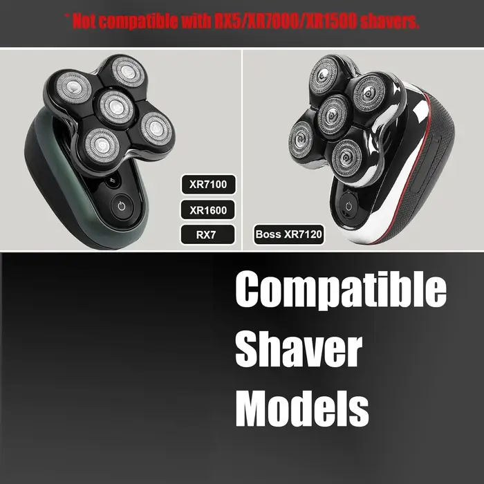 Tête de rasoir de rechange compatible avec les rasoirs électriques Remington Balder XR1600/RX7/BOSS XR7120 et XR7100