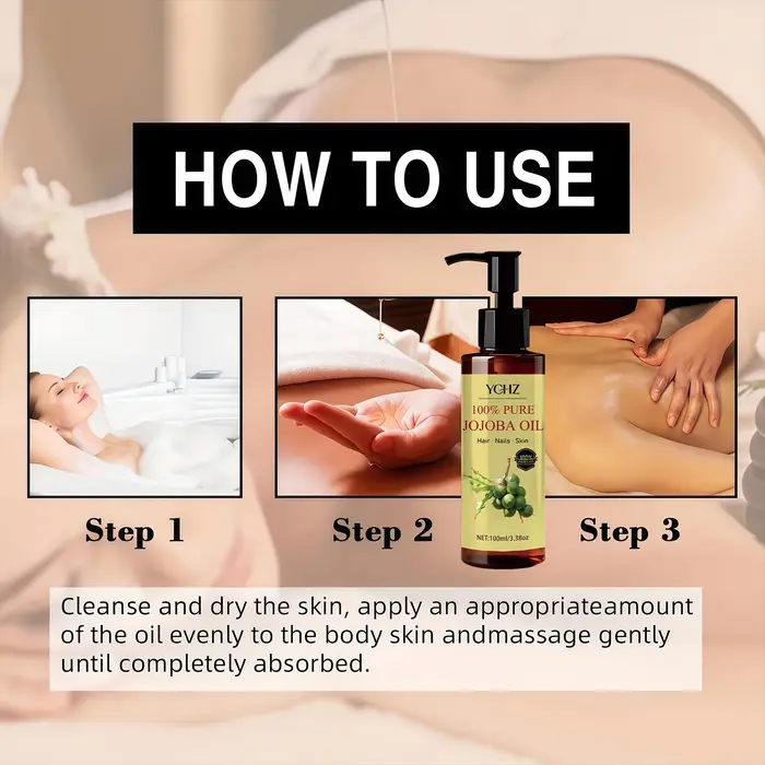 Huile de Jojoba - Produit naturel pur pour les soins de la peau et des cheveux