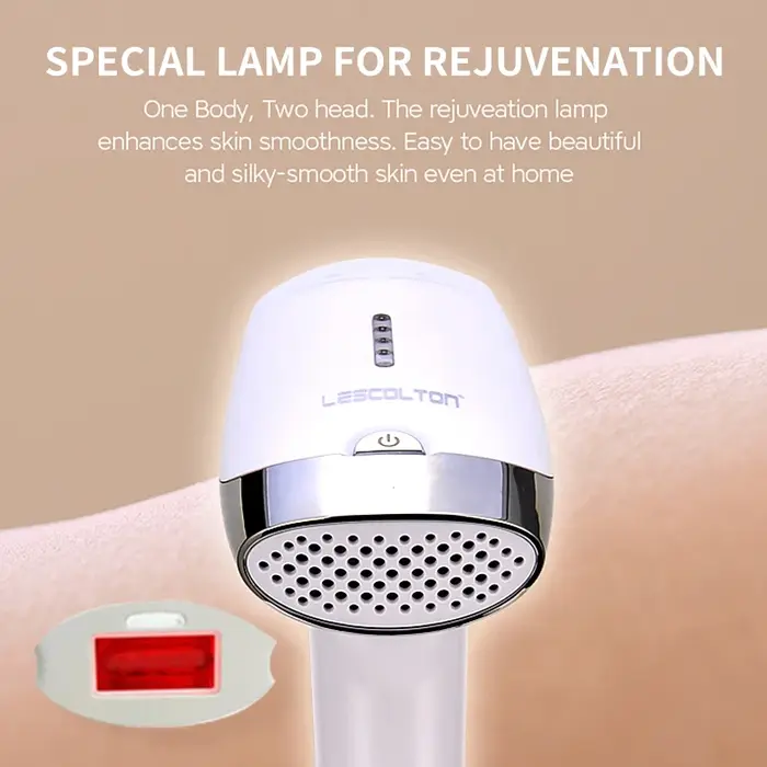LESCOLTON - Epilateur laser 2-en-1 pour une épilation permanente