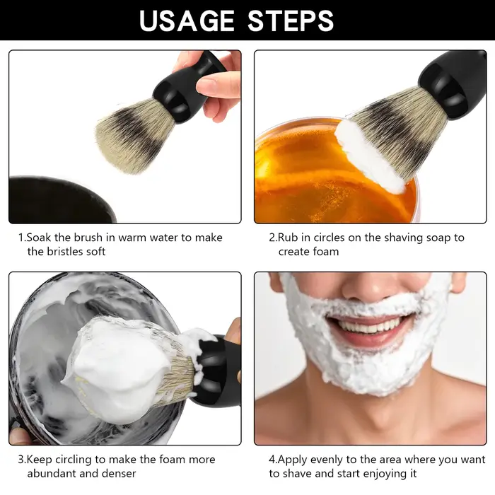 Ensemble de pinceaux de rasage pour hommes – Brosse