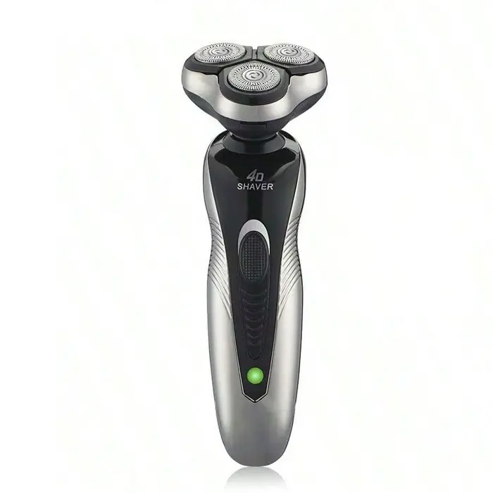 Rasoir électrique rotatif à 3 lames rechargeable par USB, multifonctionnel (tondeuse à barbe/cheveux