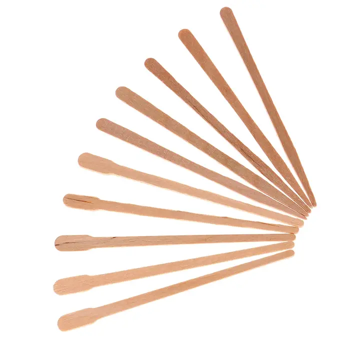 Spatules en bois pour épilation du corps