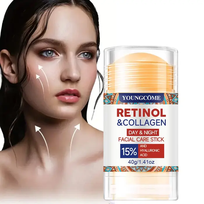 Stick de soin du visage jour et nuit au rétinol et au collagène