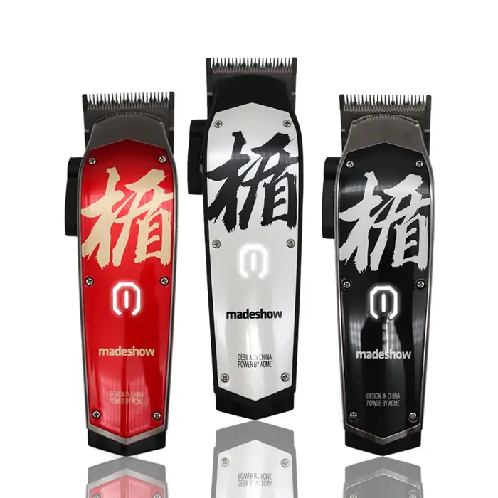 Madeshow-Tondeuse à cheveux professionnelle M10 + pour homme, barbier, 0mm, tondeuse à tête chauve, 