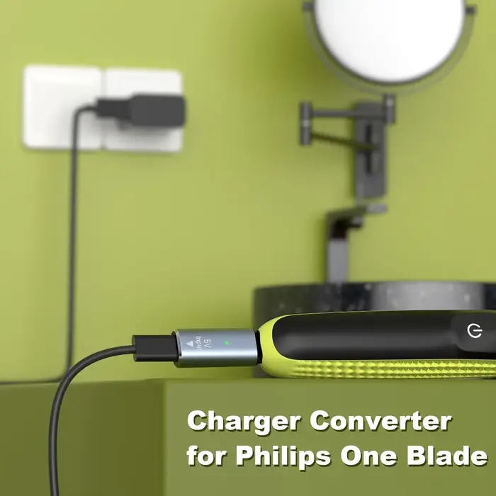 Adaptateur de chargeur de rasoir de Type C